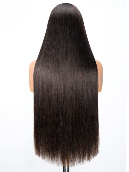 Super Double Drawn 13x6 Parting Max HD Lace Front Silky Straight Human Hair Wig