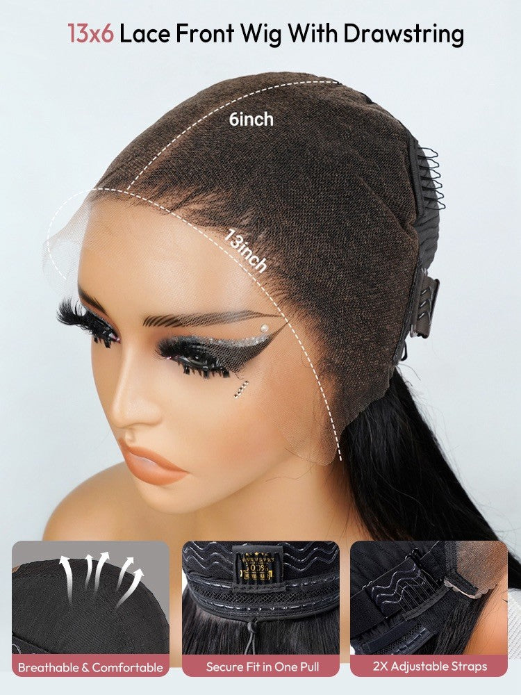 Pre Styled Layered Cut Loose Wave Caramel Brown Glueless Wig 250% Density 