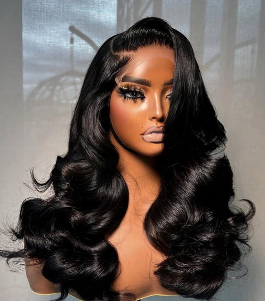 Pre Styled Face-Framing Layered Cut Body Wave Side Part 250% Density Wig