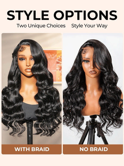 Glueless Side Part 250% Wavy Hairstylist Customized Pre Styled Ready To Wear Wig