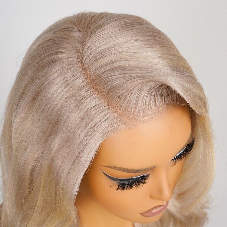 Human Hair Glueless Ready to Go Wig 250% Density P18/613 Ombre Blonde Hair Women