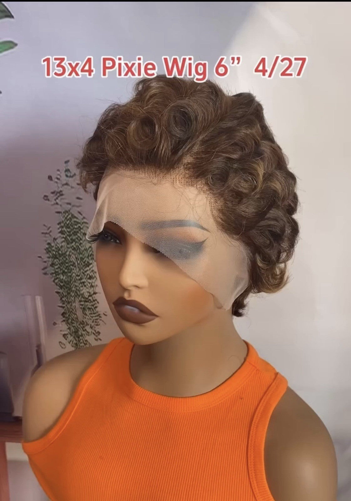 Pixie Cut Human Hair Pre Styled Ready To Wear Short Wig