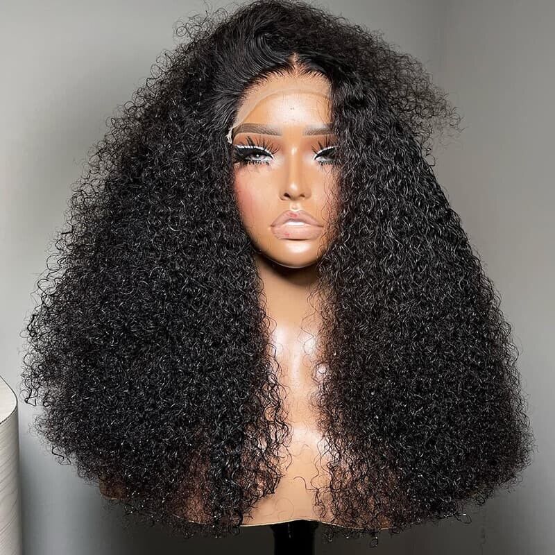 Human Hair Wigs Women Glueless Curly Wear and Go Lace Front Short Wig UK