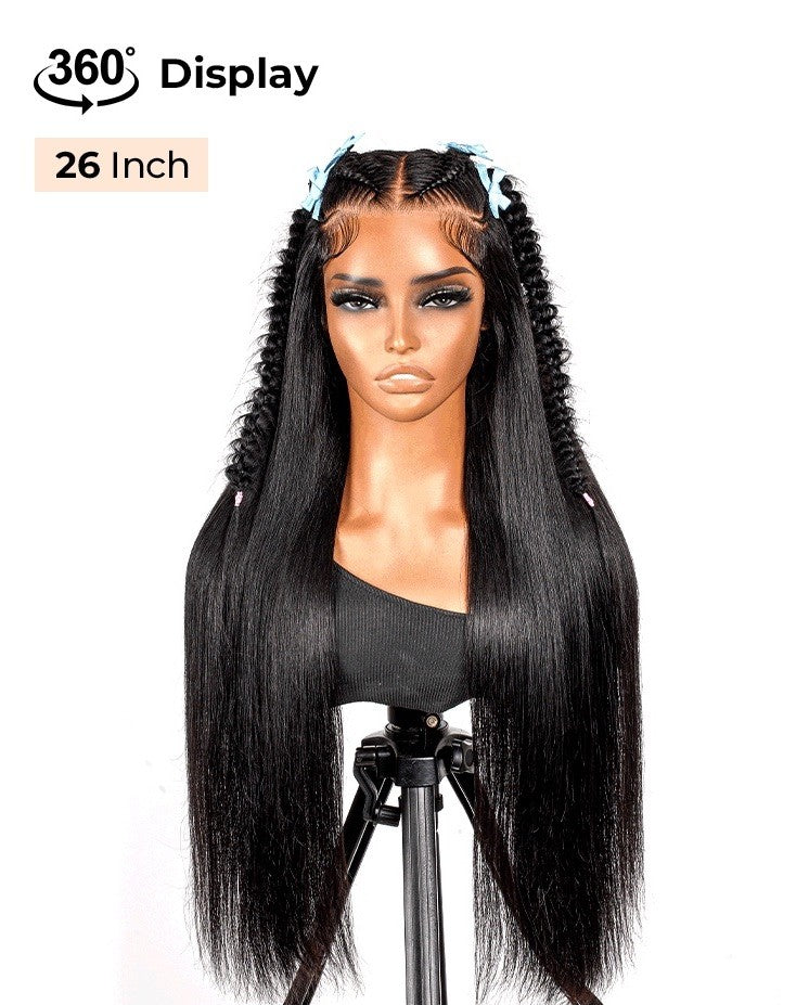 Butterfly Braids Pre-Styled Wig 13×6 Silky Straight Hair HD Lace Wig