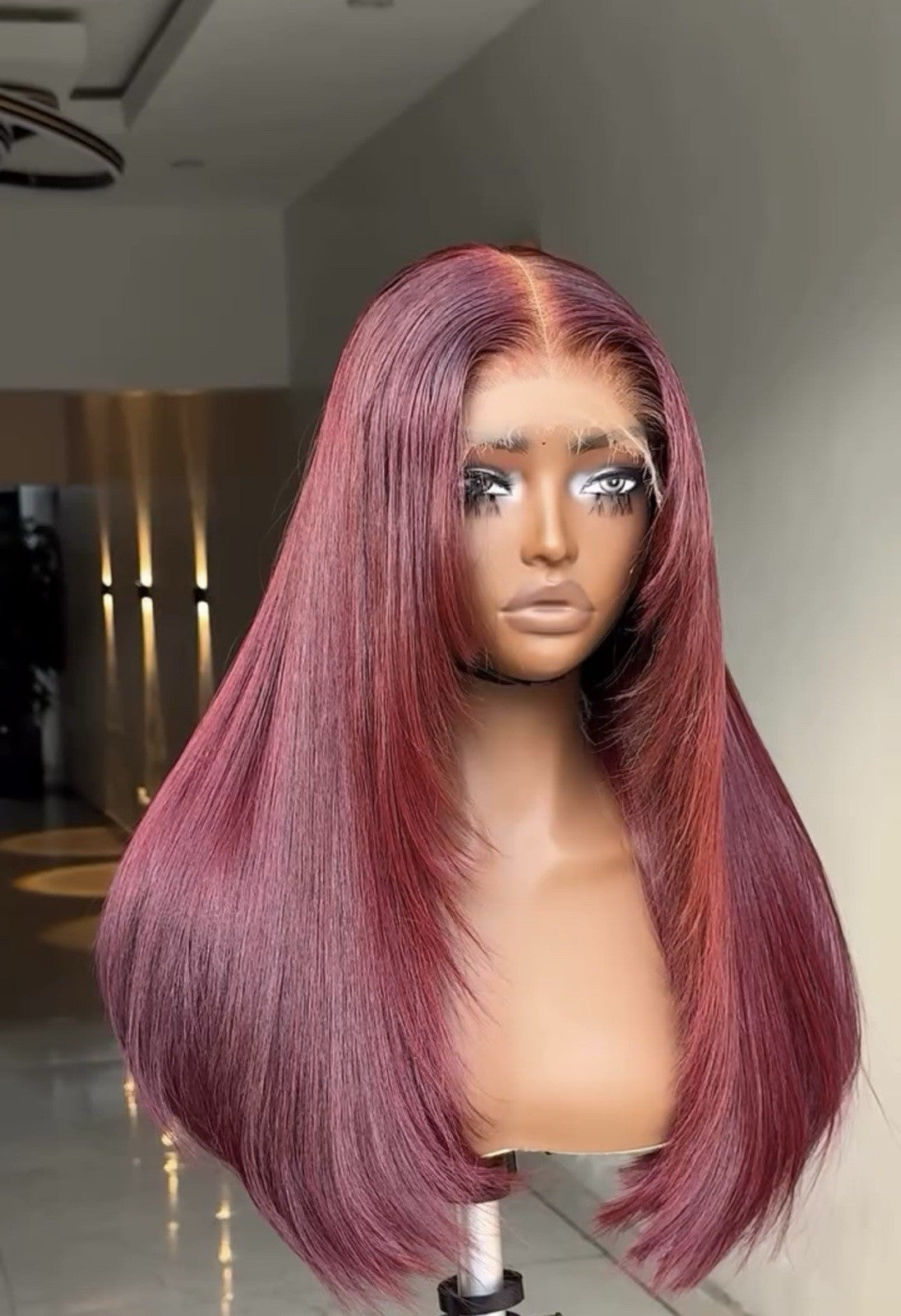 Raw Vietnamese SDD Layered Cut Lace Bone Straight Glueless Wig Full Density