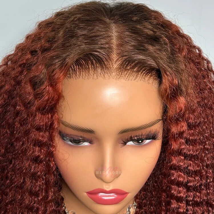 Human Hair Wigs Women Glueless Wear and Go Lace Front Afro Kinky UK Wig