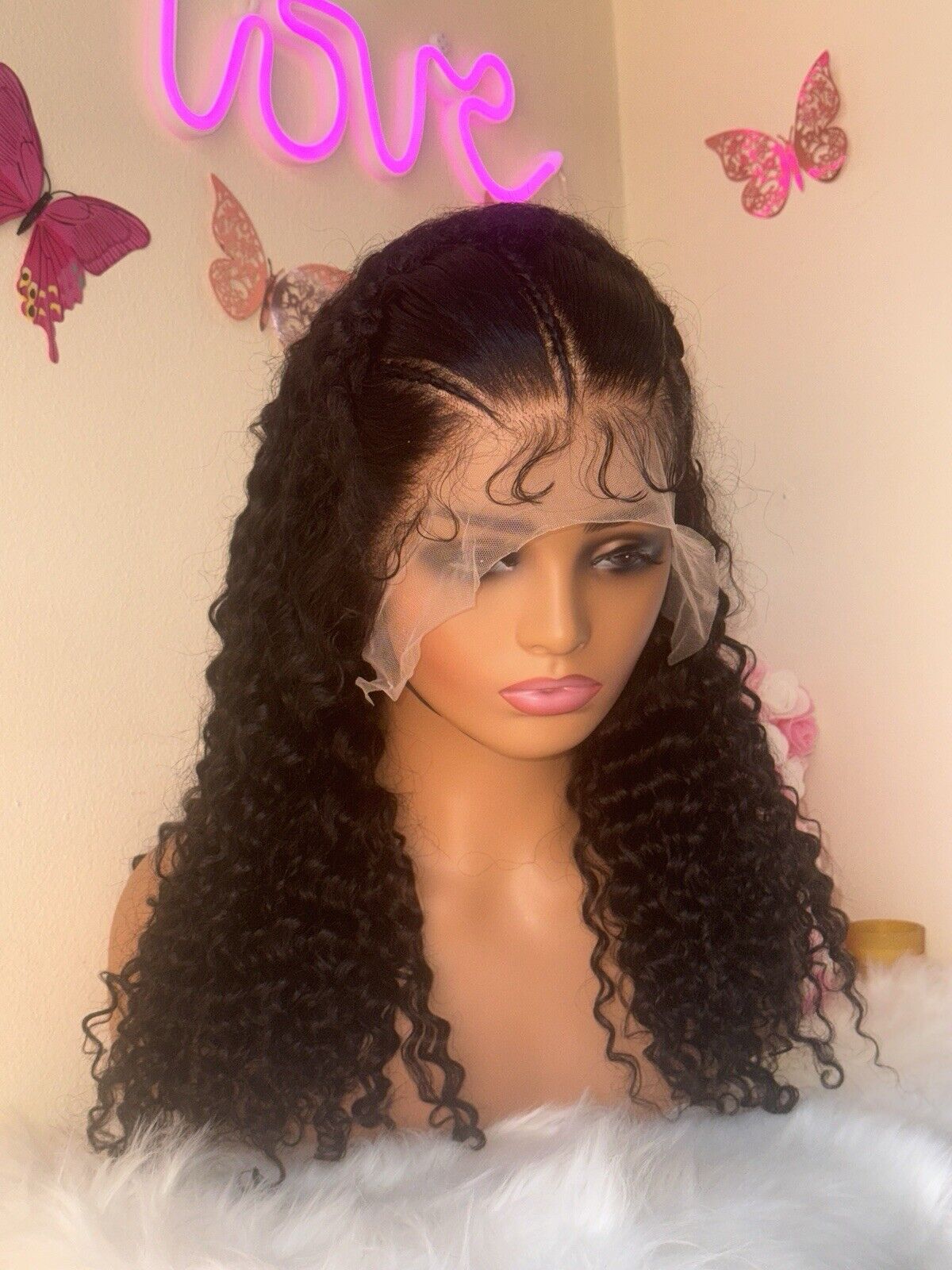 Human Hair Wigs Ready To Wear Glueless Pre Styled Lace Front Curly Wig