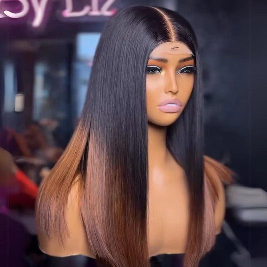 Raw Vietnamese SDD Pre Cut Lace Bone Straight Glueless Wig Full Density