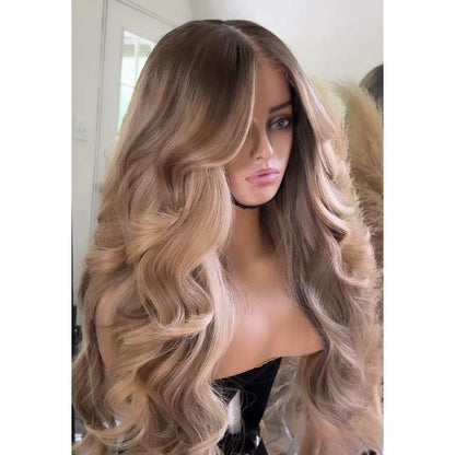 Raw Vietnamese SDD Body Wave Glueless Lace Front Wig 300% Density 30inch Wig