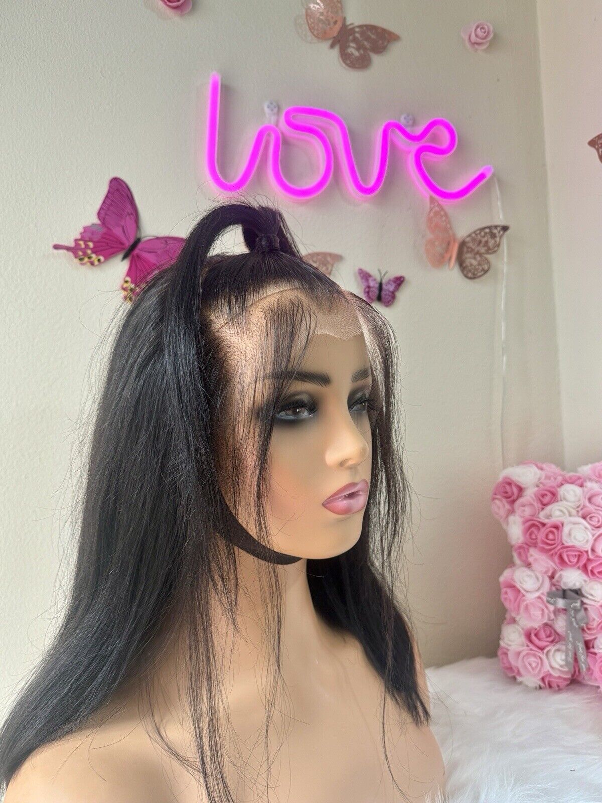 Human Hair Wigs Ready To Wear Pre Styled Glueless Lace Front Straight Bob Wig UK-Chic Luxe Hair