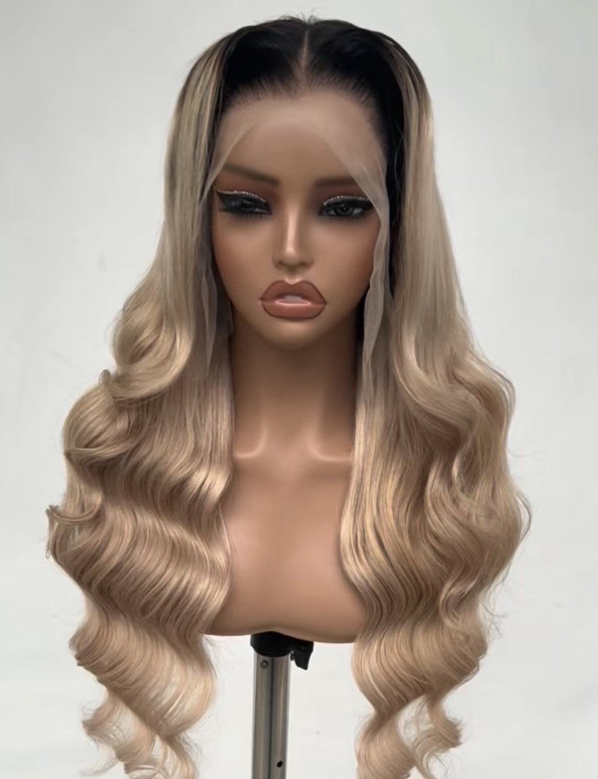 Ready To Wear Wavy Human Hair Glueless  250% Density  Wig Custom Colour 