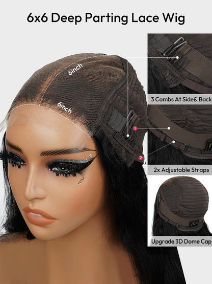 Pre Styled Side Pre Braided Glueless Natural Curly Voluminous 300% Density Wig