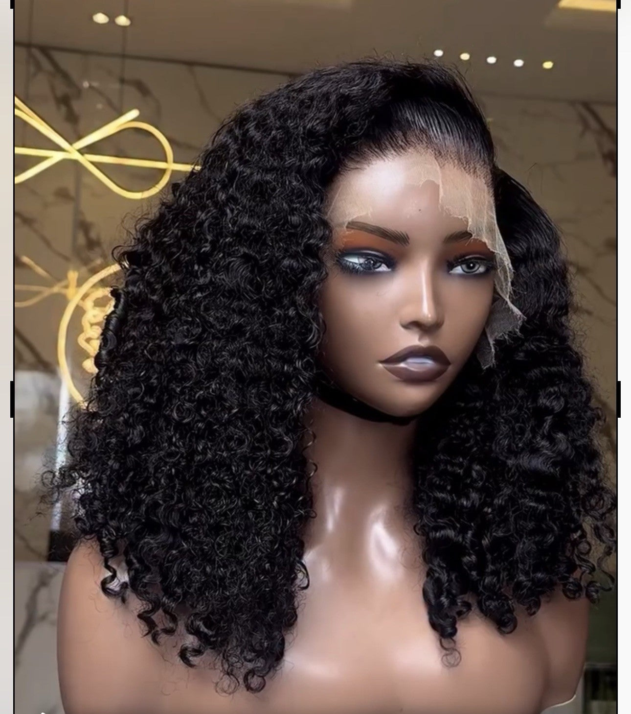 Burmese Curls Pre Styled Pre Cut Lace Ready To Wear Glueless Wig Full Density