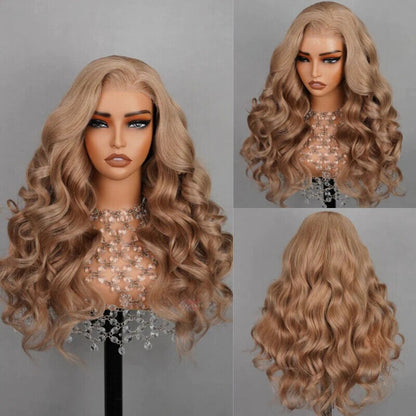 Human Hair Wigs Wig Glueless Wear Go Women Pre-cut Lace Front Straight Curly UK