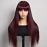 Human Hair Wigs Wig With Bang Glueless Wear And Go Women UK