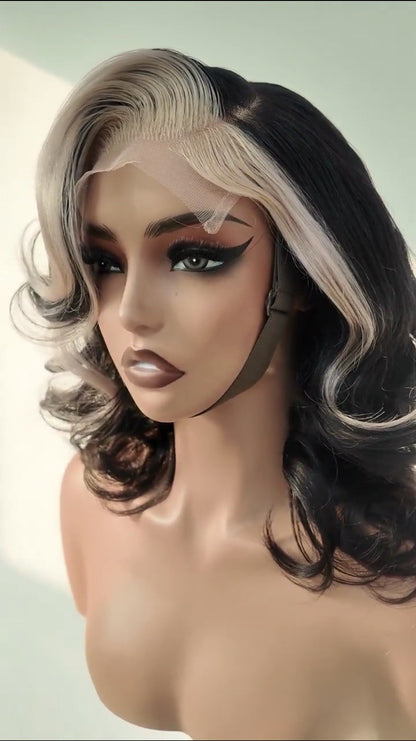 Raw Vietnamese SDD Layered Cut Lace Front Glueless Bob Wig 250% Custom Colour 