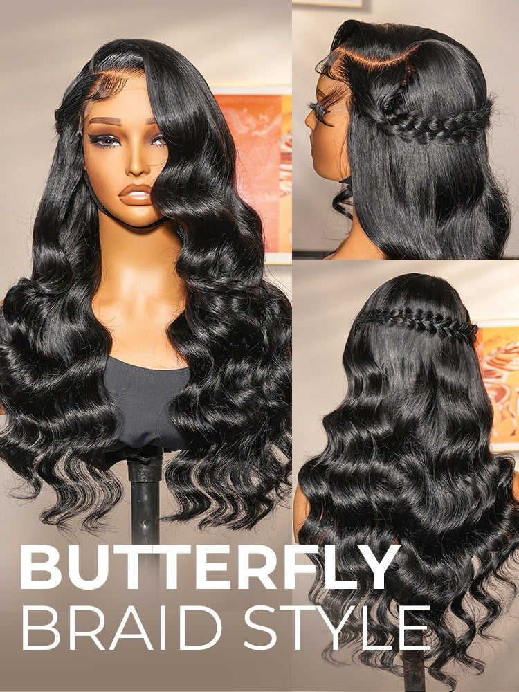 Glueless Side Part 250% Wavy Hairstylist Customized Pre Styled Ready To Wear Wig