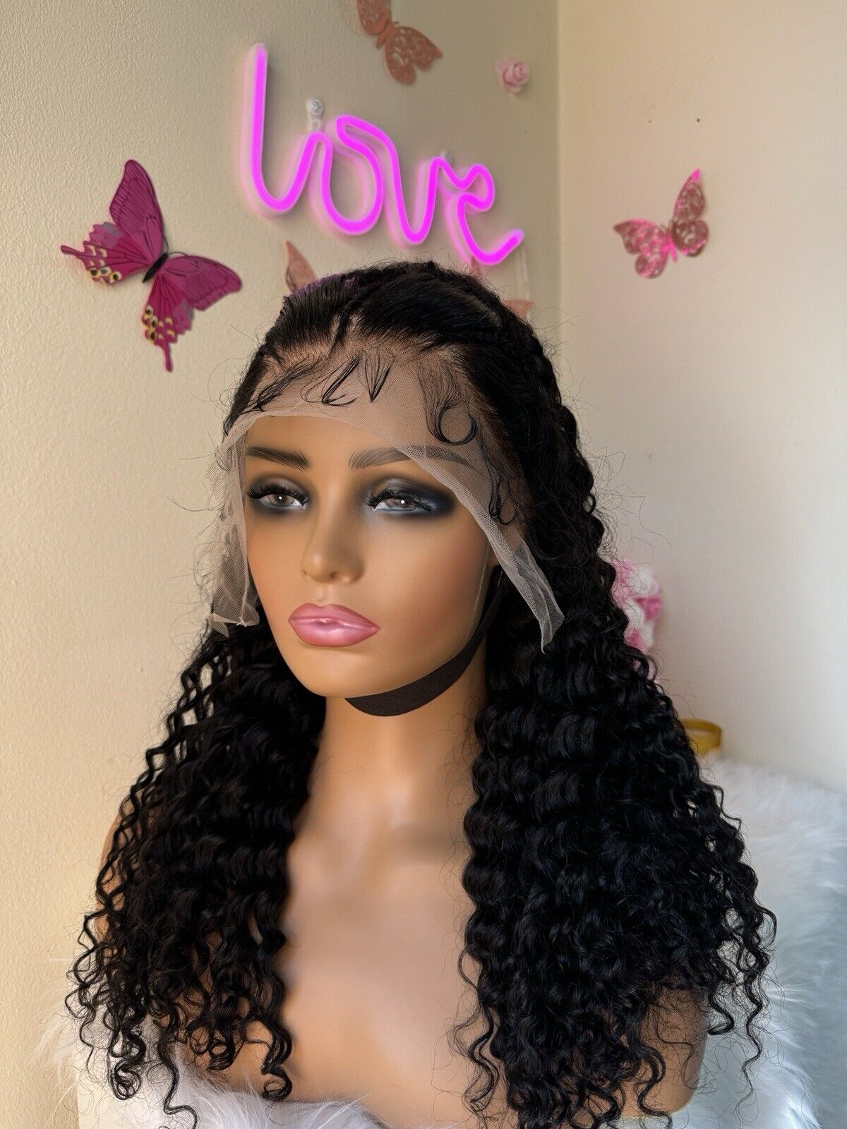 Human Hair Wigs Ready To Wear Glueless Pre Styled Lace Front Curly Wig