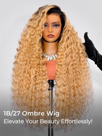Celebrity Inspired-300% Density 30 Inch 13x5 HD Lace Ombre Loose Deep Wave Wig