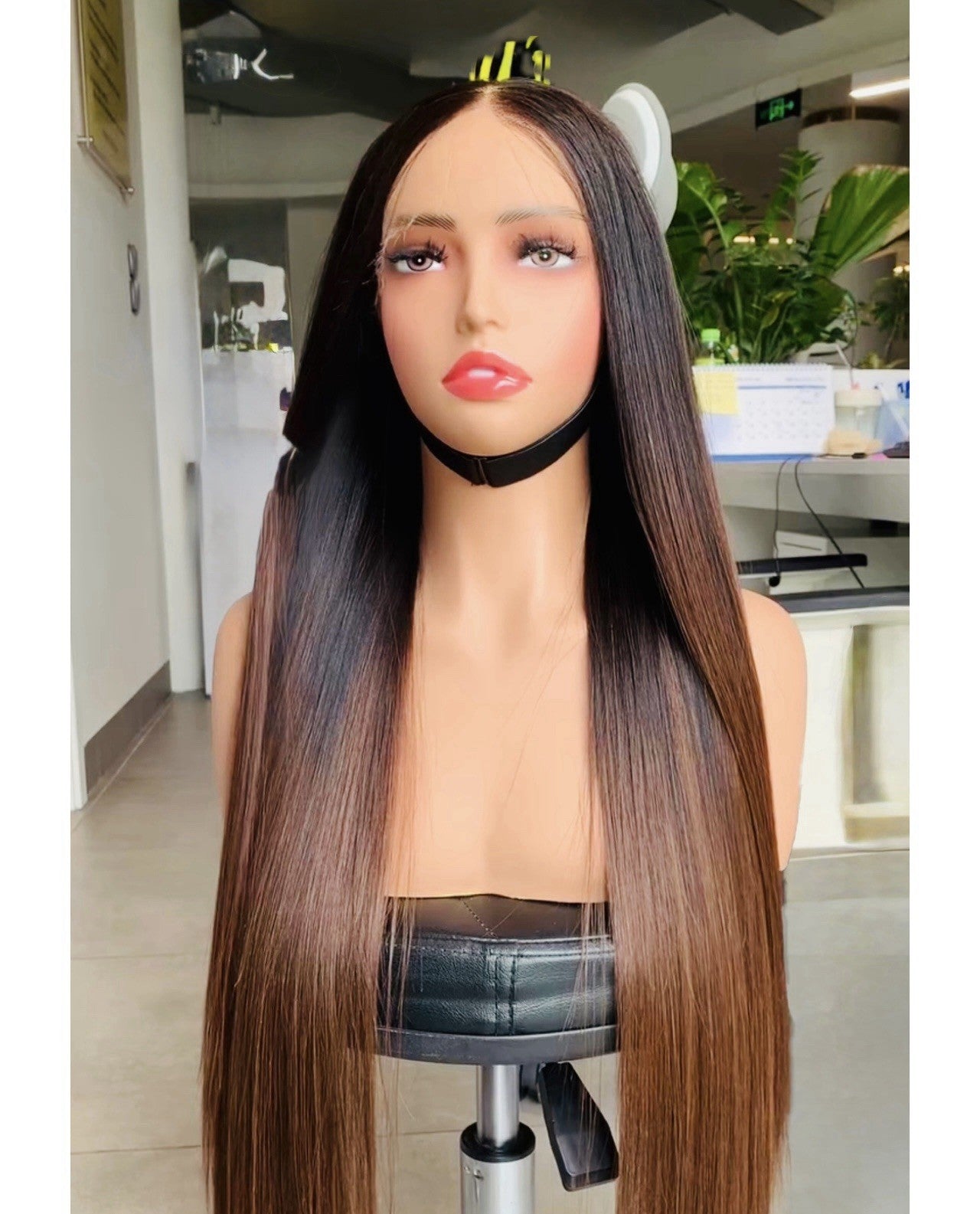 Raw Vietnamese SDD Pre Cut Lace Bone Straight Glueless Wig Full Density