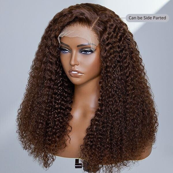 Women Human Hair Wig Glueless Curly Full Lace Front Long Short 210% Full Wigs UK