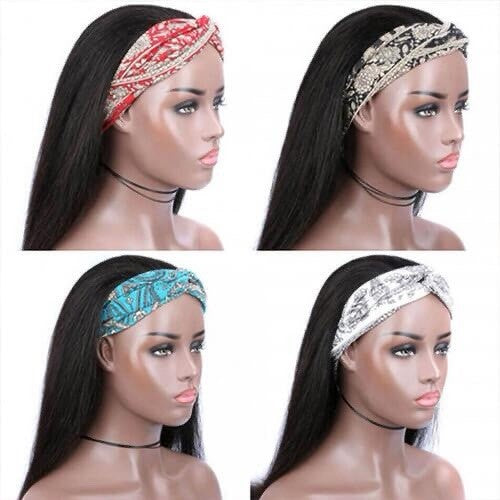 Headband Easy Wear and Go None Lace Front Wigs Kinky Straight Curly Wave