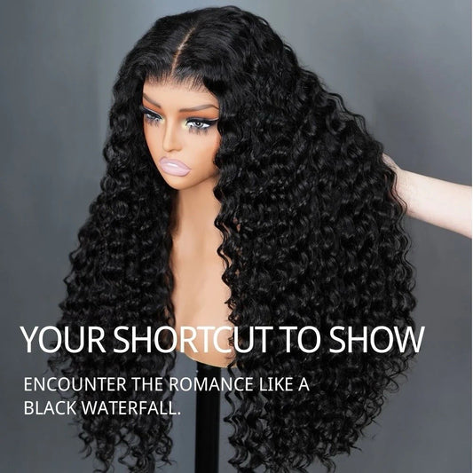 250% Density Pre Everything Pre Cut Lace Ready To Wear Deep Curly Glueless Wig