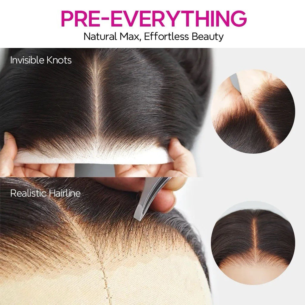 Raw Vietnamese SDD Body Wave Glueless Lace Front Wig 300% Density 30inch Wig