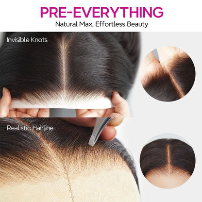 Raw Vietnamese SDD Body Wave Glueless Lace Front Wig 300% Density 30inch Wig