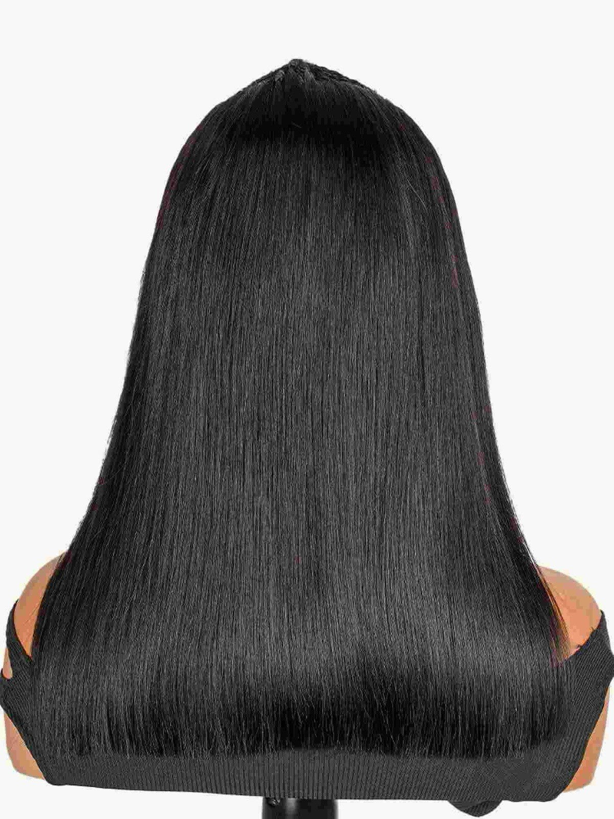 Human Hair Wigs Glueless Pre Styled Braided Ready To Wear Lace Front Bob Wig