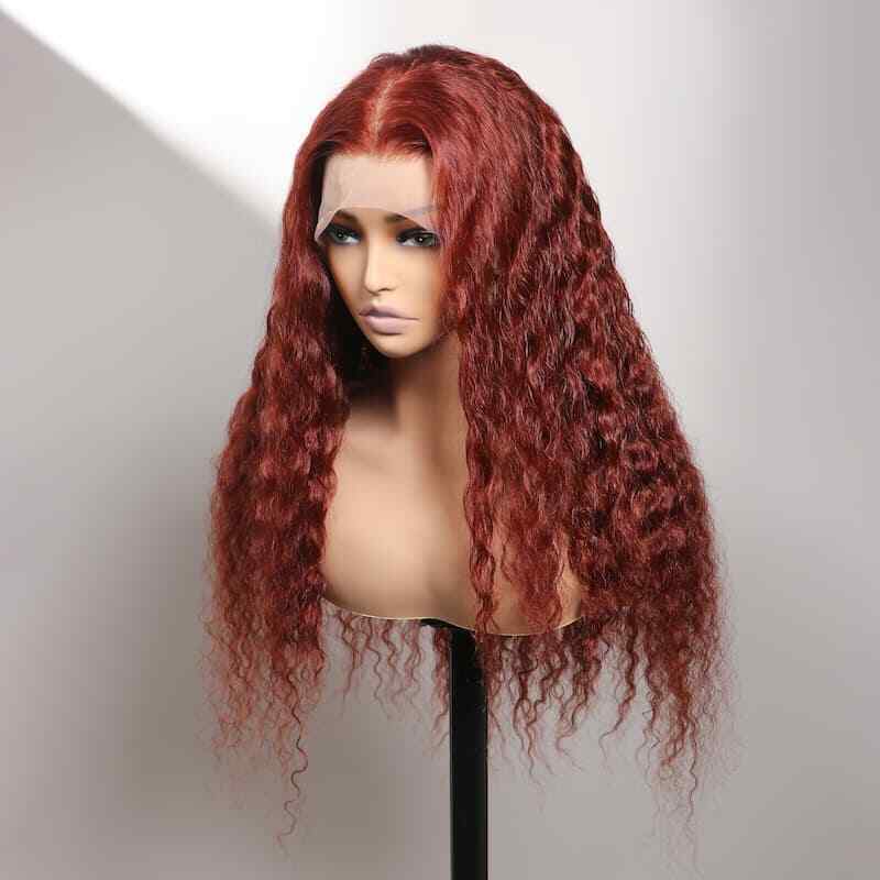 Women Human Hair Wig Glueless Bohemian Curly Full Lace Front Long Short Wigs UK