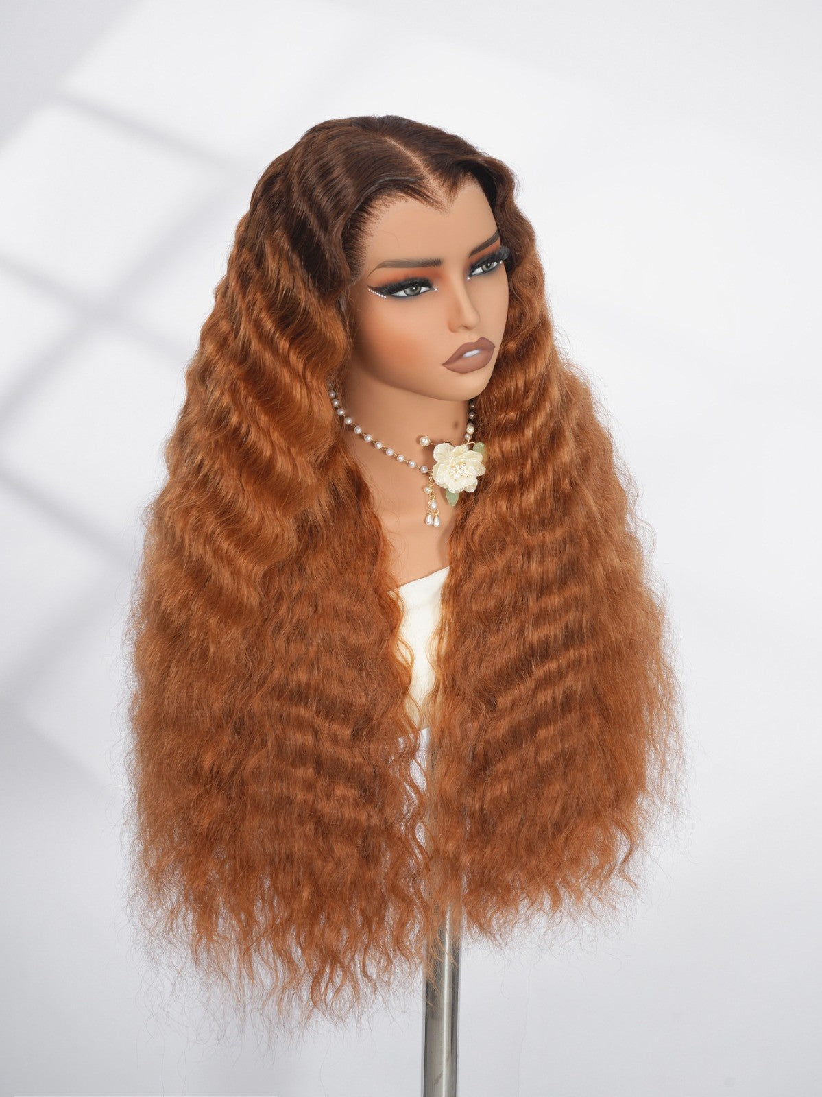 Lagos Hairline Pre Styled Glueless Wavy Human Hair 250% Density Wig Custom Color