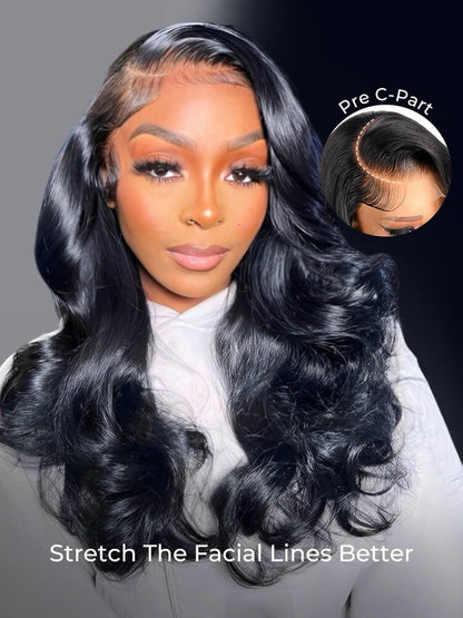 Pre Styled Face-Framing Layered Cut Body Wave Side Part 250% Density Wig