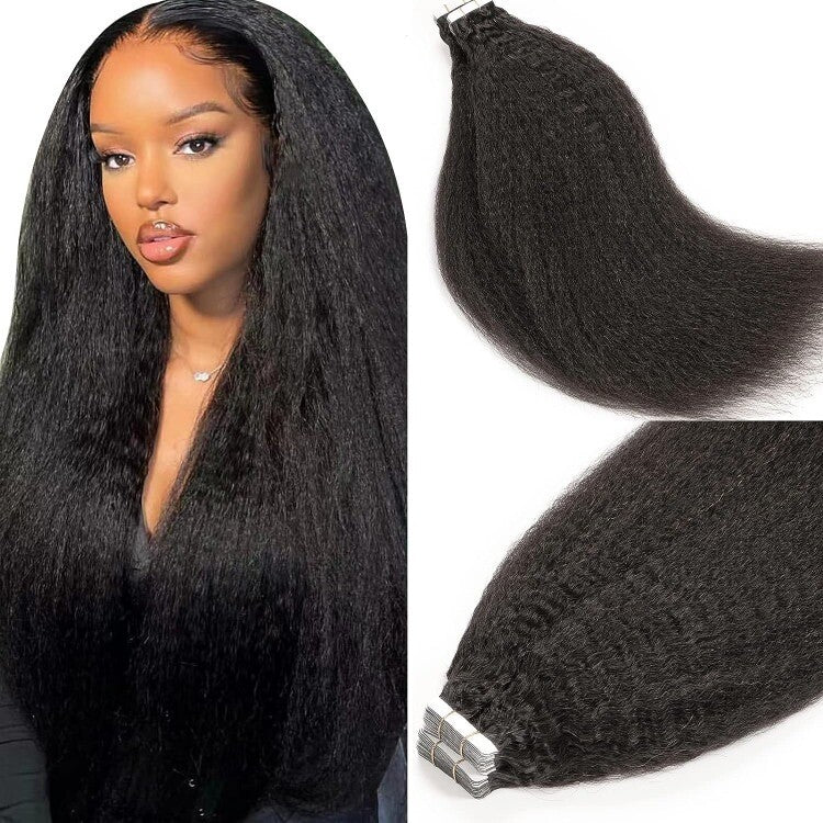 Human Hair Tape-In Hair Extensions PU For Full Head 40pcs/ Pack