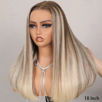 Human Hair Wigs Glueless Women Lace Front Straight Wear And Go Short Wig UK