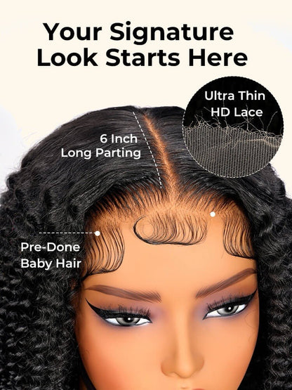 Super Long 50inch Signature Wand Curl 13x6 HD Lace Wig 250% Density