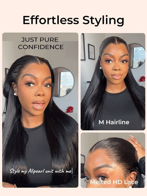 Widow's Peak M Hairline 13x6 HD Lace Front Wig No Baby Hair