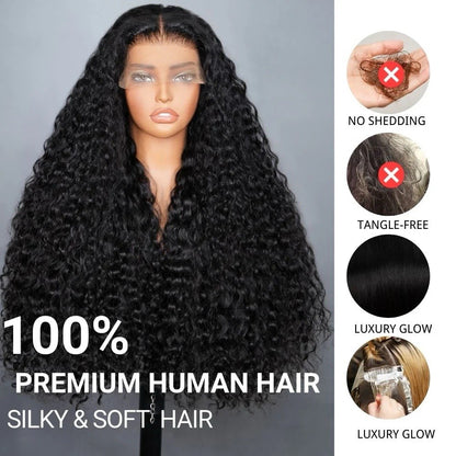 250% Density Pre Everything Pre Cut Lace Ready To Wear Deep Wave Glueless Wig