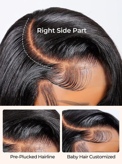 Glueless Side Part 250% Wavy Hairstylist Customized Pre Styled Ready To Wear Wig