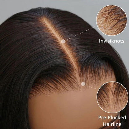 Human Hair Wigs Glueless Women Lace Front Straight Wear And Go Short Wig UK