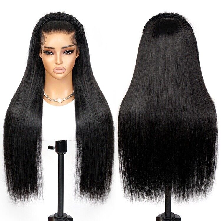 Human Hair Glueless Pre Styled Pre Cut Lace Ready To Wear Wig Deep Wave Women