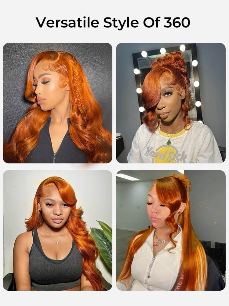 Glueless Ready To Wear 360 Lace Front Human Hair Wigs  Pre Styled Wig