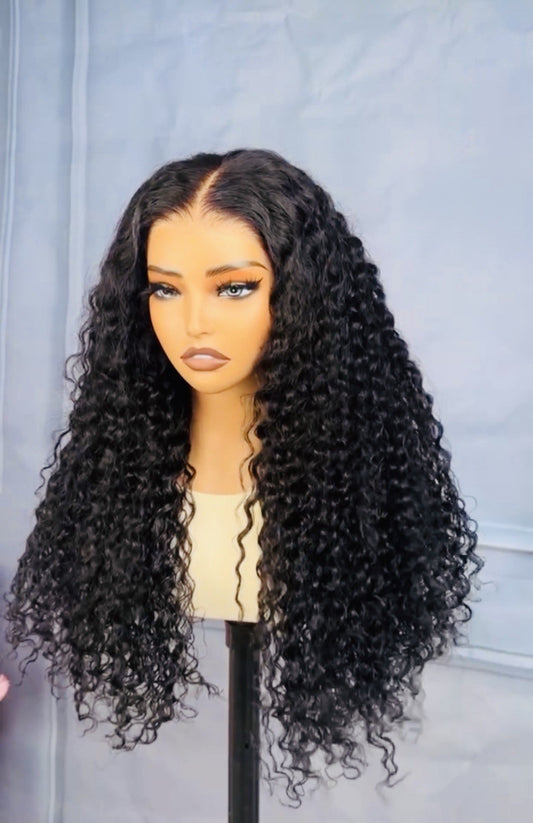 Glueless Ready To Wear Curly Pre Cut Lace HD Lace Front Wig 250% Full Density