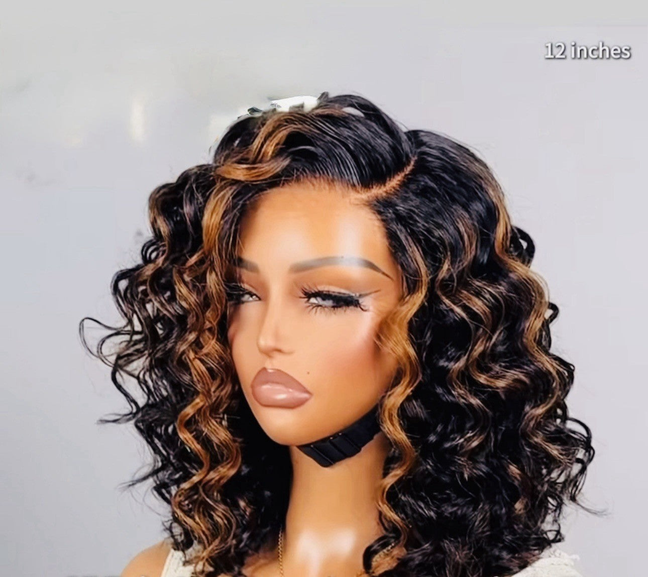 Glueless Bouncy Curly Pre Styled Ready To Wear Bob HD Lace Front Wigs 250% Full