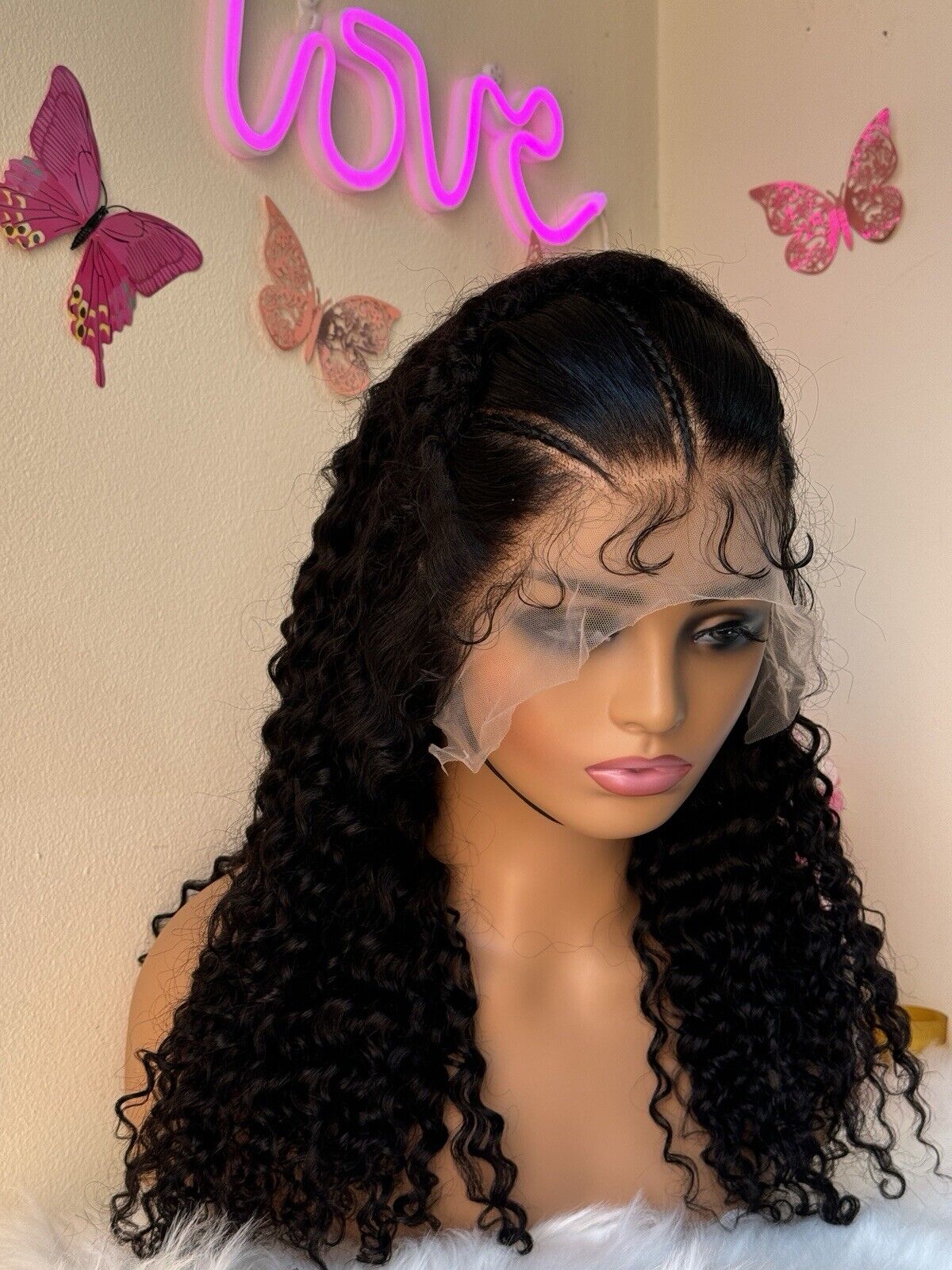 Human Hair Wigs Ready To Wear Glueless Pre Styled Lace Front Curly Wig