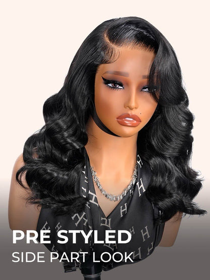 Side Part Loose Body Wave 13x6 HD Lace Frontal Wig Chocolate Brown Human Hair