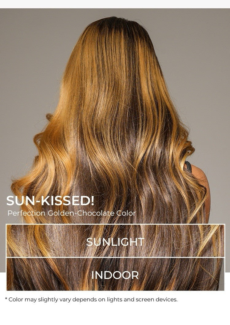 Highlights Body Wave Amber Cocoa M Hairline With Widow's Peak 13x6 Lace Wig