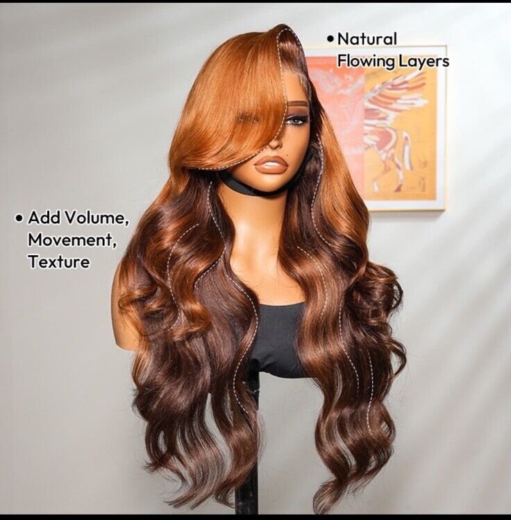 Full Lace Front Pre Styled Customised Style Wavy 250% Density Human Hair Wigs