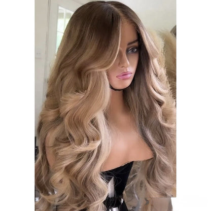 Raw Vietnamese SDD Body Wave Glueless Lace Front Wig 300% Density 30inch Wig