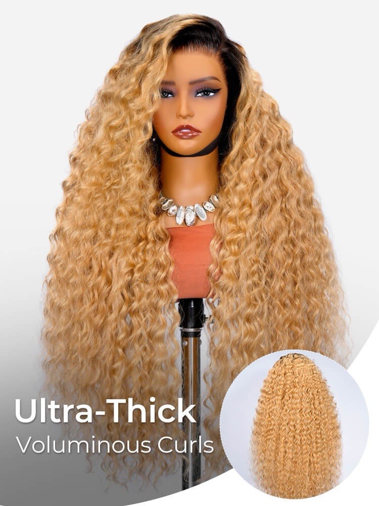 Celebrity Inspired-300% Density 30 Inch 13x5 HD Lace Ombre Loose Deep Wave Wig
